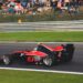red and black go kart on track